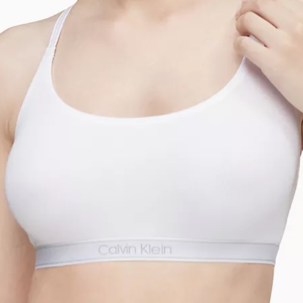 Calvin Klein Ribbed Unlined Bralette - Picture 5 of 5